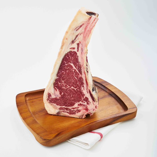 45 Days Dry Aged Barley Fed Bone-in Striploin MS3+