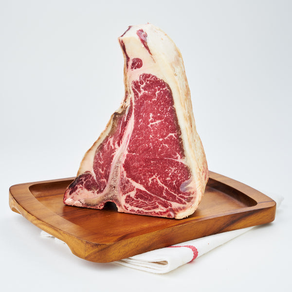 45 Days Dry Aged Barley Fed T-Bone Steak MS3+