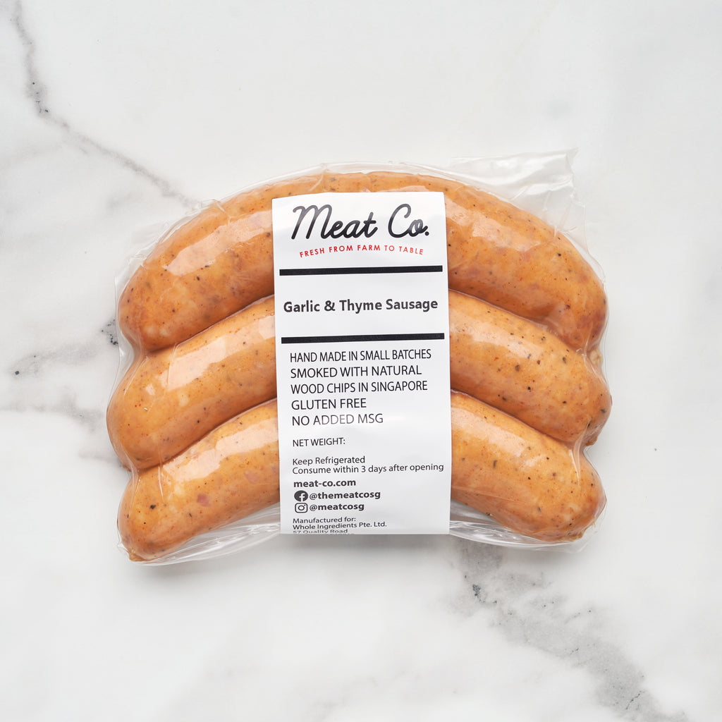 Smoked Garlic & Thyme Sausage (Pack of 3)