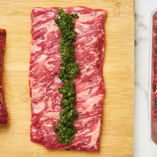 Wagyu Inside Skirt Marinated with Chimichurri Sauce