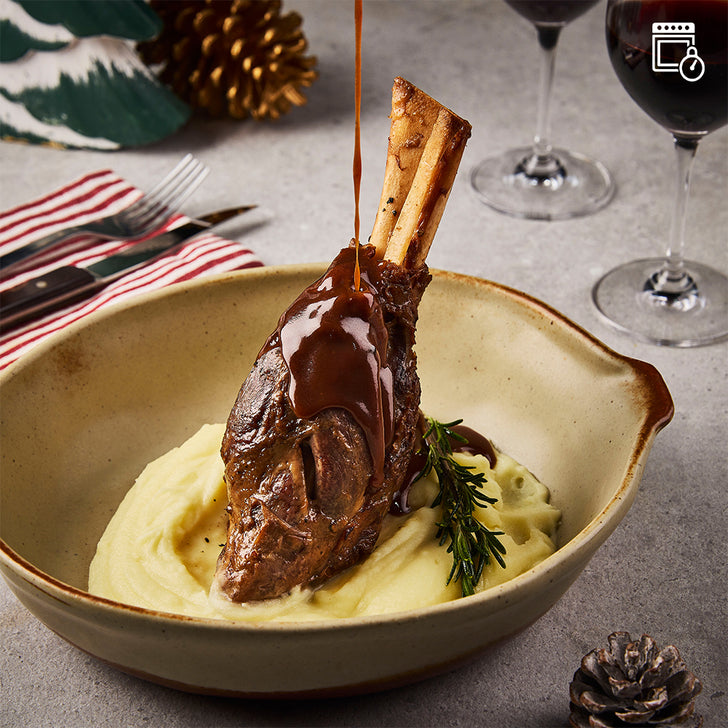 Lamb Shank with Red Wine Jus