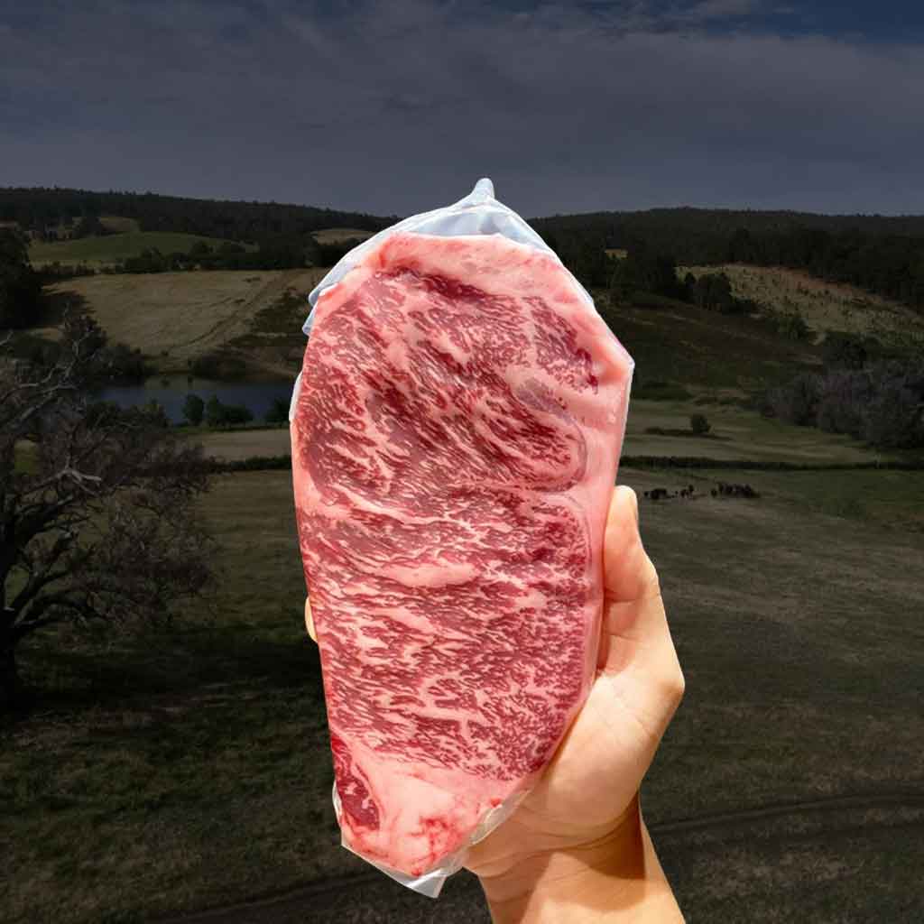 Robbins Island Tasmanian Wagyu Striploin Steak MB9+